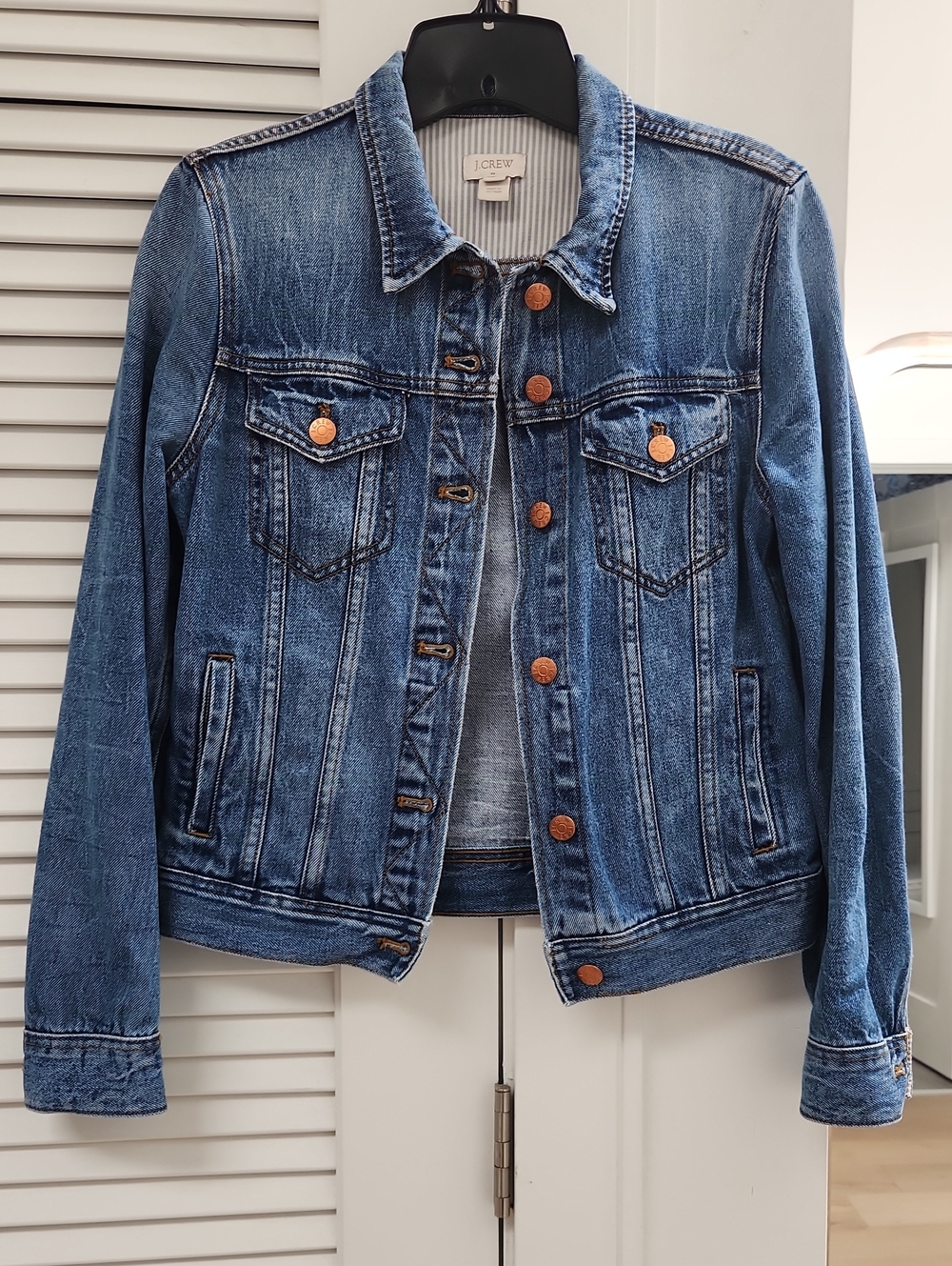 J. Crew Women's Classic Blue Denim Jacket